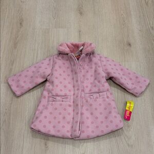 NWT Penelope Mack 18 month Pink Polka Dot Hooded Coat